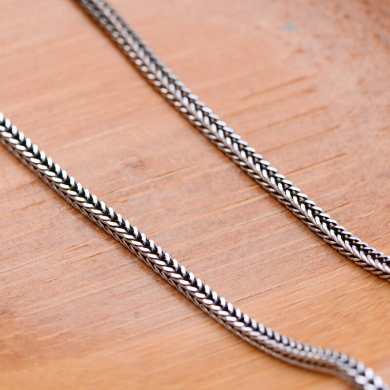 Pure Silver Weave Necklace S925 Sterling