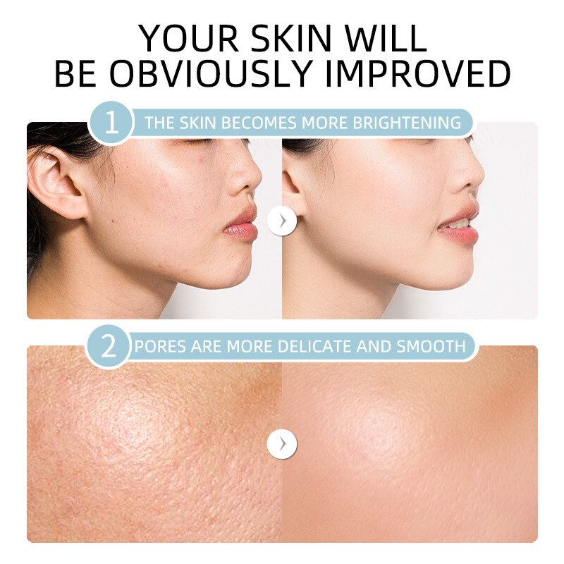 LAIKOU 4Pcs Hyaluronic Acid Serum Sakura 24k Gold