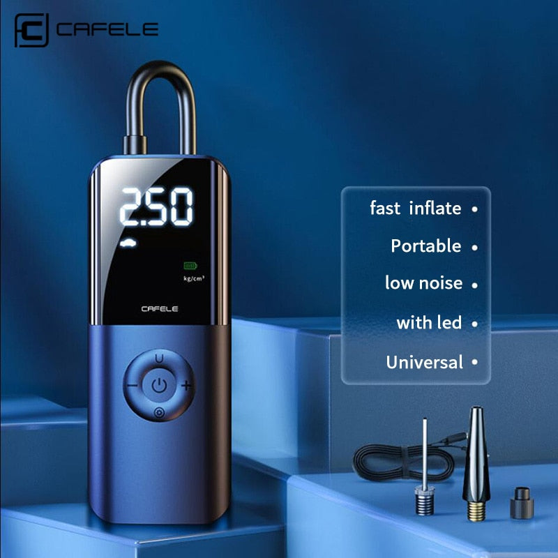 Cafele Wireless Car Tyre Inflator 150 PSI Electronic Air Compressor