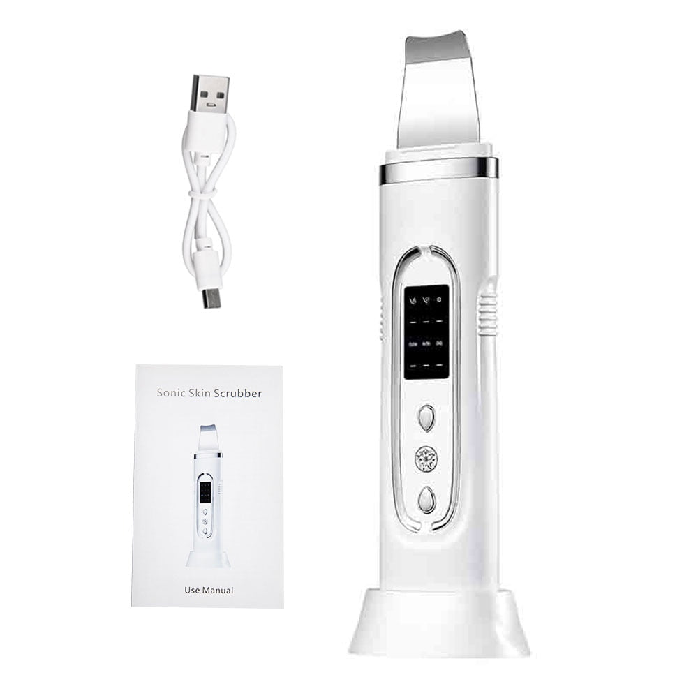 Ultrasonic Skin Scrubber Electric Facial Cleansing Pore Deep