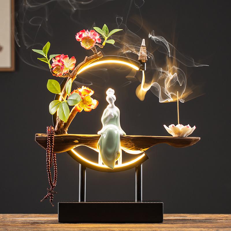 Waterfall Backflow Incense Burner Ladies Incense