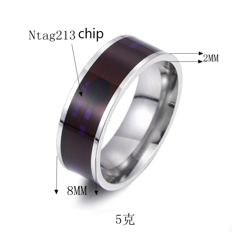 NFC Smart Ring Multifunctional Stainless Steel