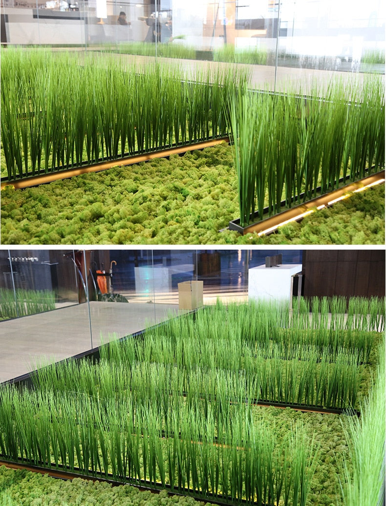 Artificial Reed Grass Fake Plants Bouquet Plastic