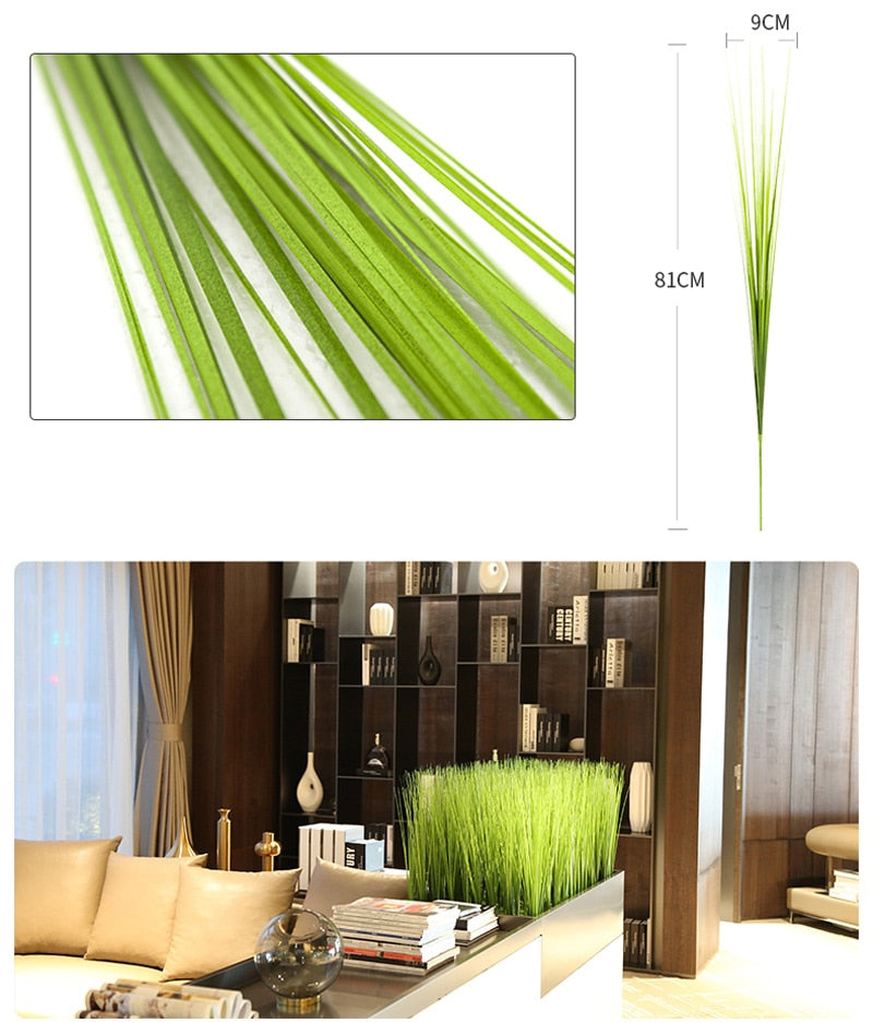 Artificial Reed Grass Fake Plants Bouquet Plastic