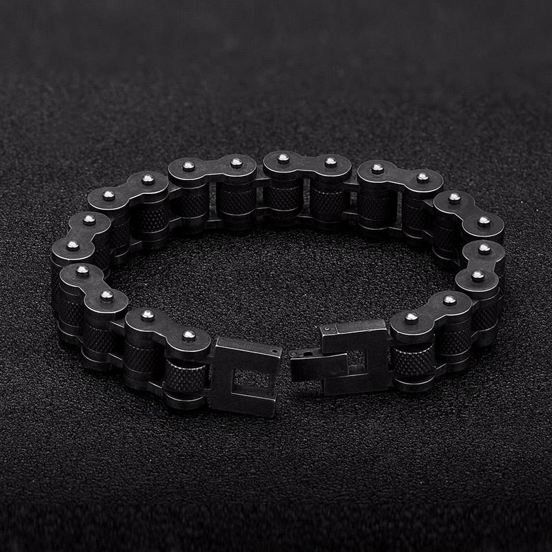 Motorcycle Men Bracelet 13MM Stainless Steel Retro