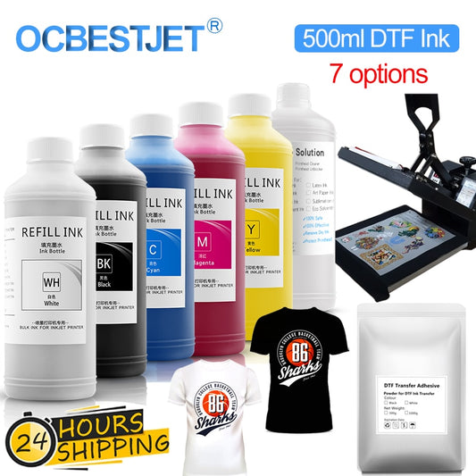 500ML/Bottle DTF Ink PET Film Transfer Ink For DTF