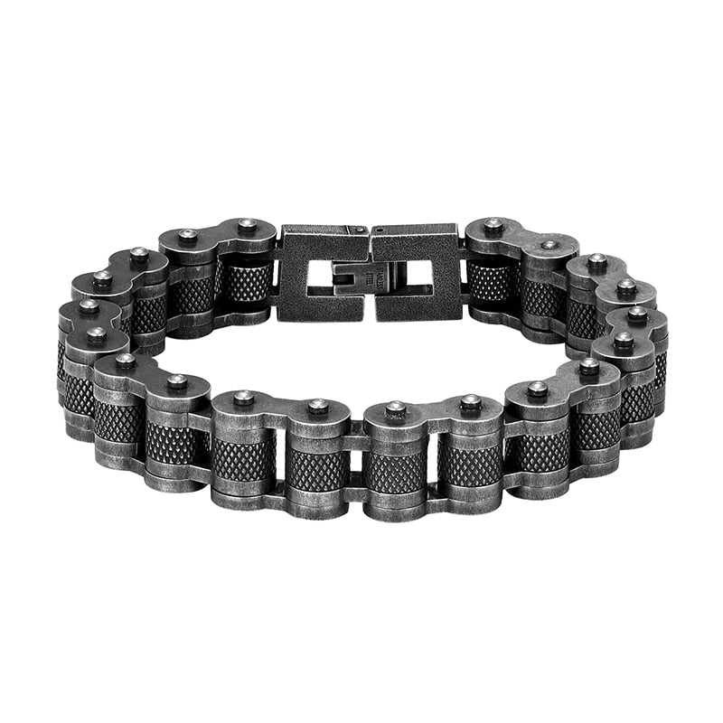 Motorcycle Men Bracelet 13MM Stainless Steel Retro