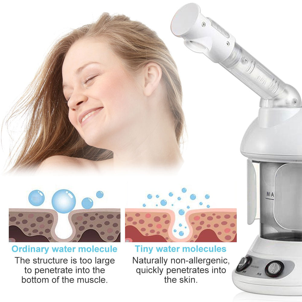 Vapour Ozone Vaporizador Facial Steamer Face Skin