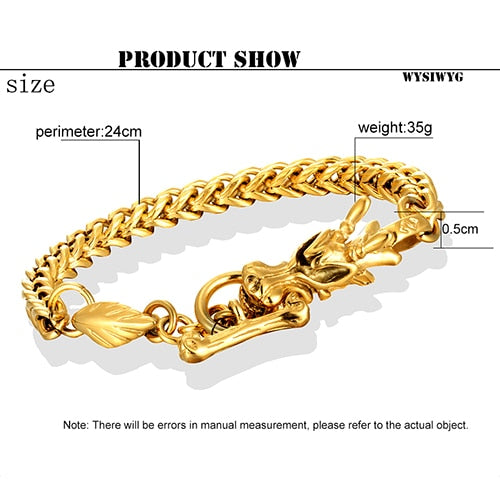 bracelets men link chain on hand hip hop bracelet