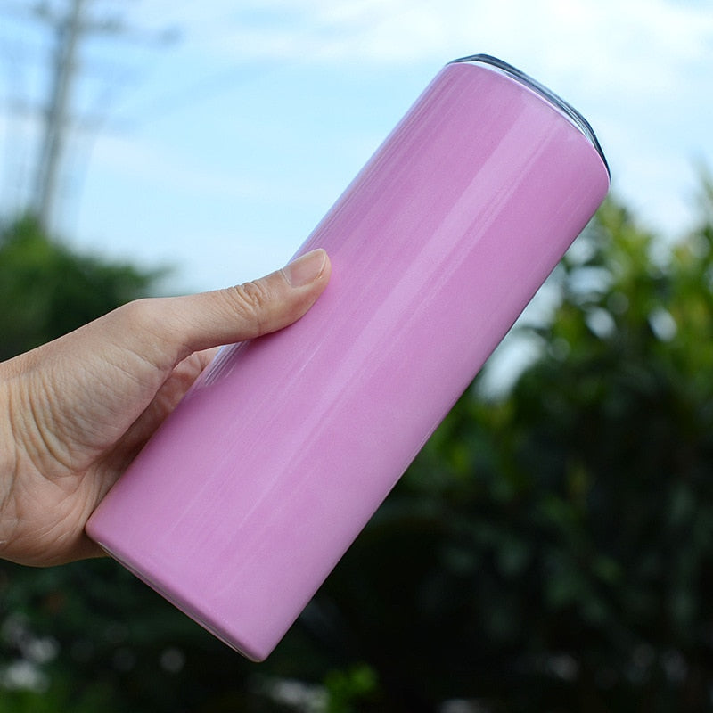 2PCS Sublimation Blank 20oz Skinny Tumbler Straight Tumbler