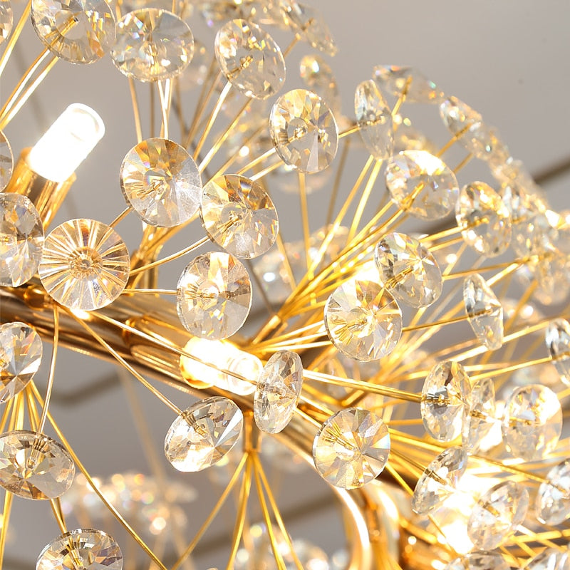 Ceiling Chandelier Gold Luxury LED Home Decoration