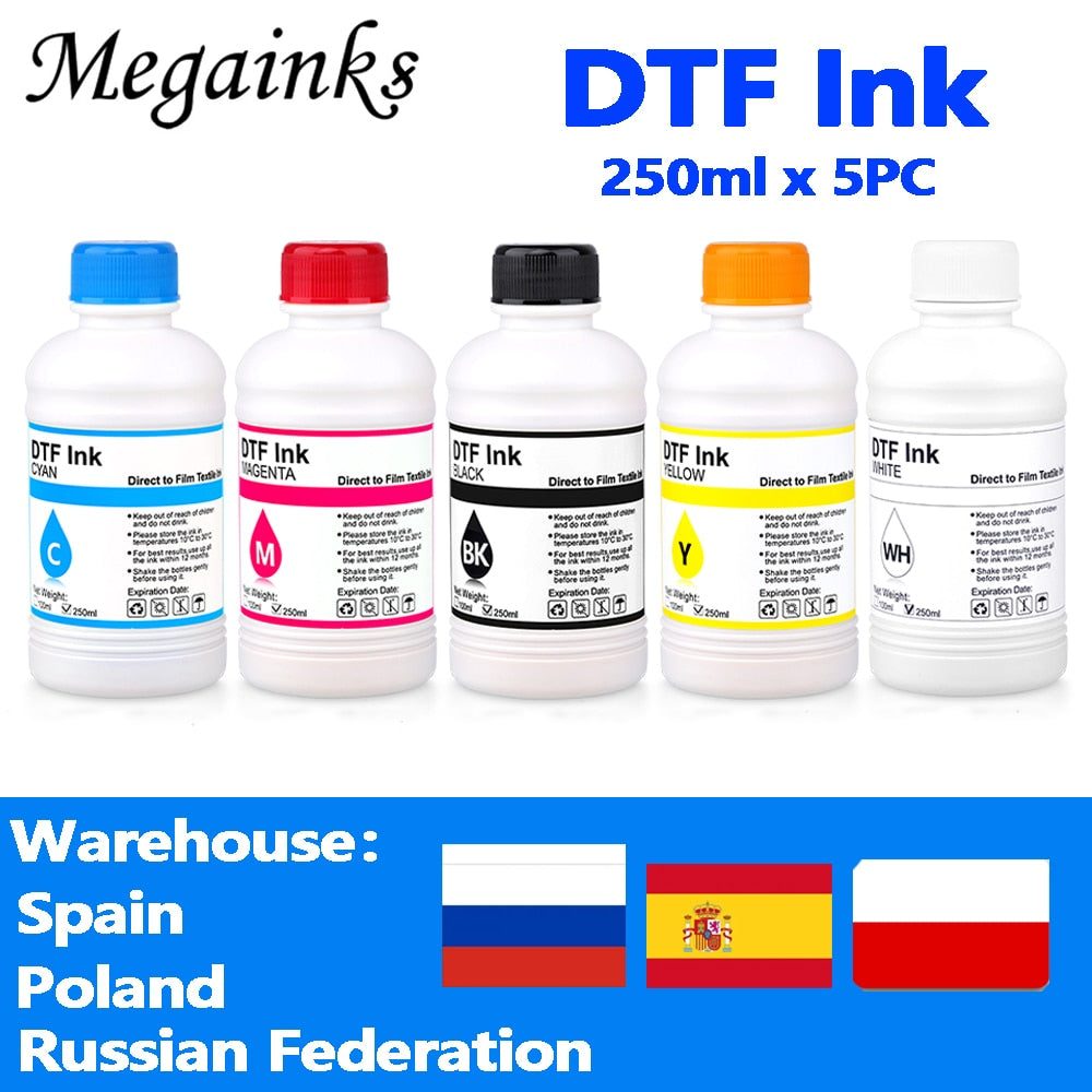 250ML 5PCS DTF INK For For Dirent printer film heat