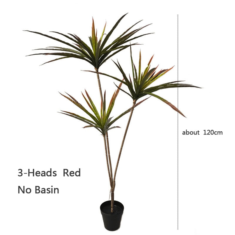 New 90-120cm Artificial Dracaena Plants Fake Plastic