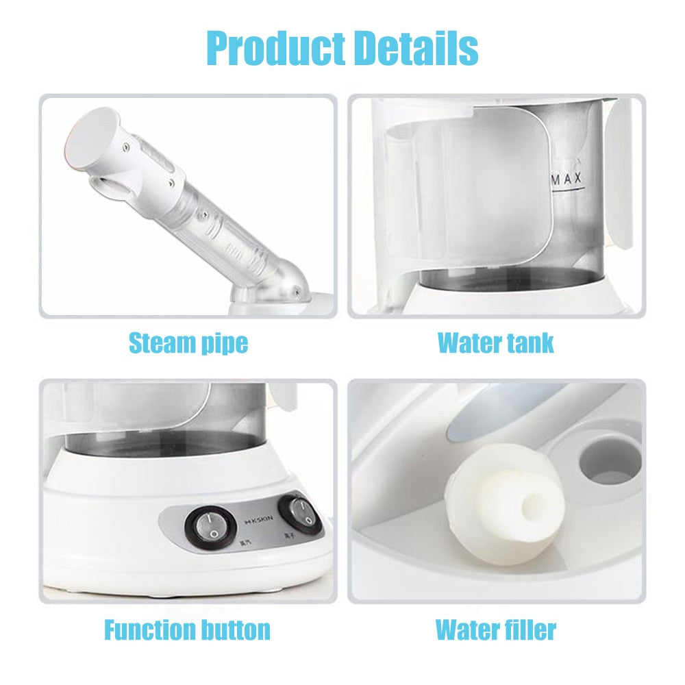 Vapour Ozone Vaporizador Facial Steamer Face Skin