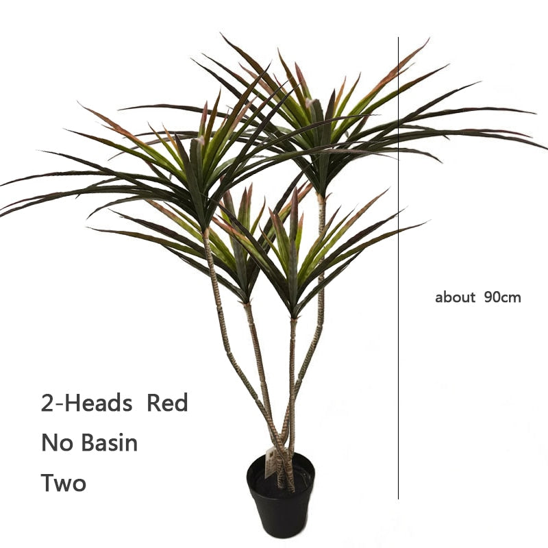 New 90-120cm Artificial Dracaena Plants Fake Plastic