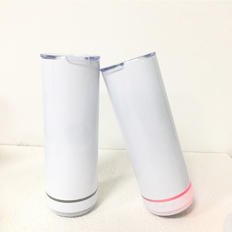 16oz Music Speaker Sublimation Tumbler Blue Tooth