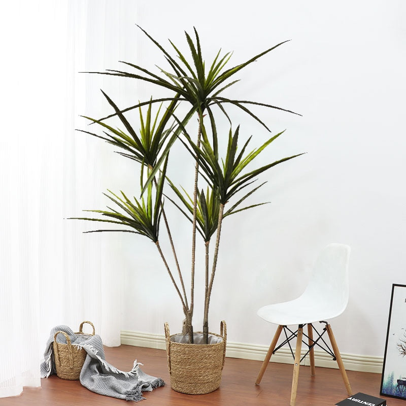 New 90-120cm Artificial Dracaena Plants Fake Plastic