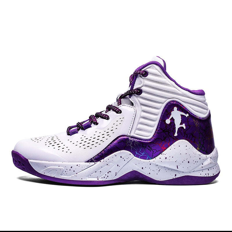 Fashion Purple Men Basketball Shoes