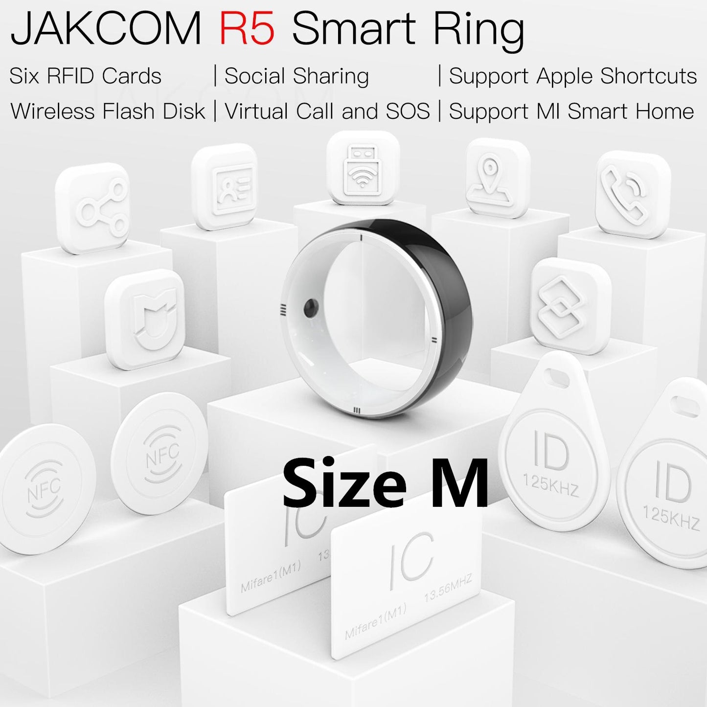R5 Smart Ring for GPS,ID,IC,NFC IOS Android