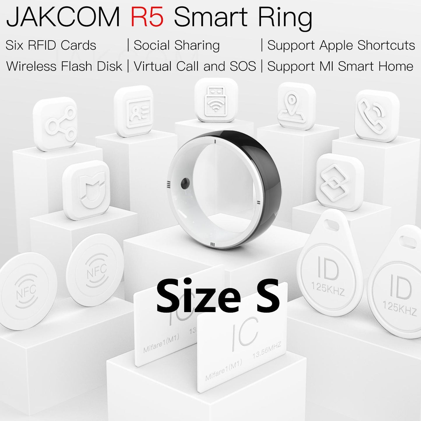 R5 Smart Ring for GPS,ID,IC,NFC IOS Android