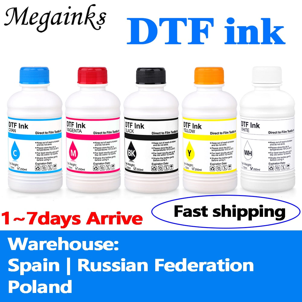 250ML 5PCS DTF INK For For Dirent printer film heat