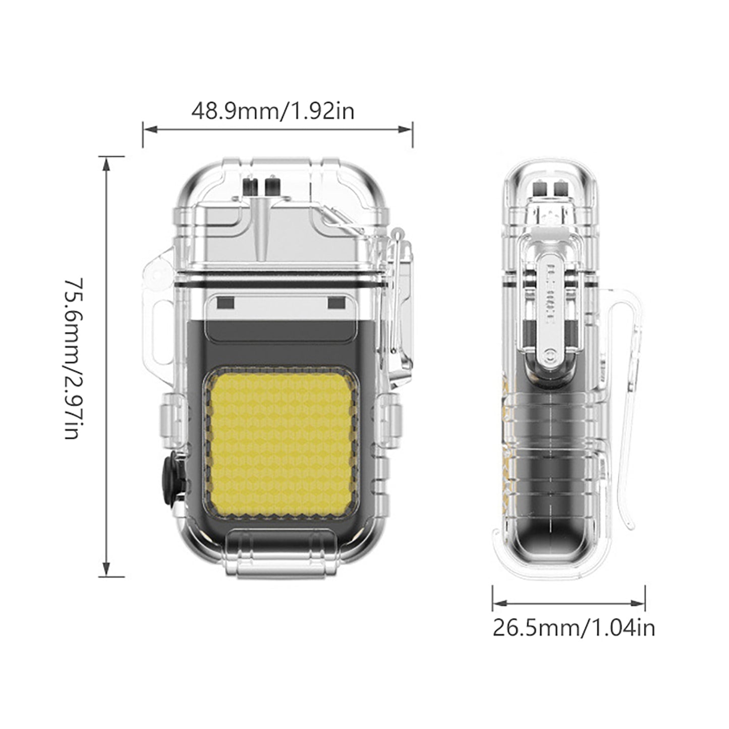 Mini Waterproof Lighter with COB Light Outdoor