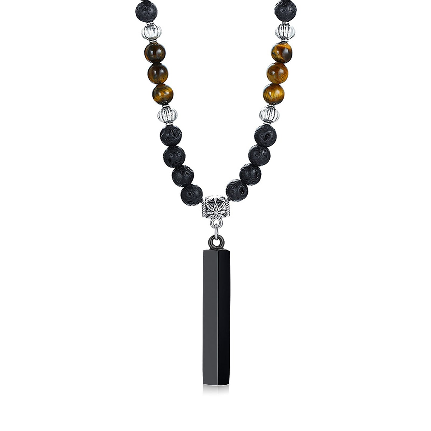 EYE LAVA STONE NECKLACE FOR MEN JEWELRY