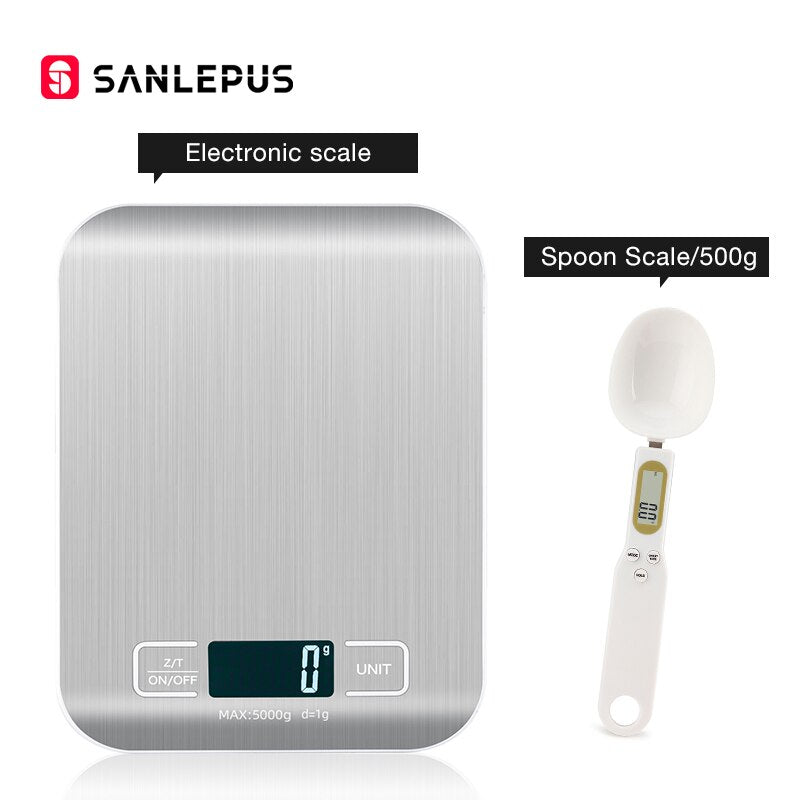 10Kg Stainless Steel Kitchen Scales Digital Balance