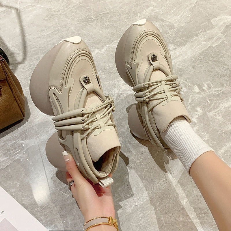 Women Sneakers Genuine leather Platform Sneakers