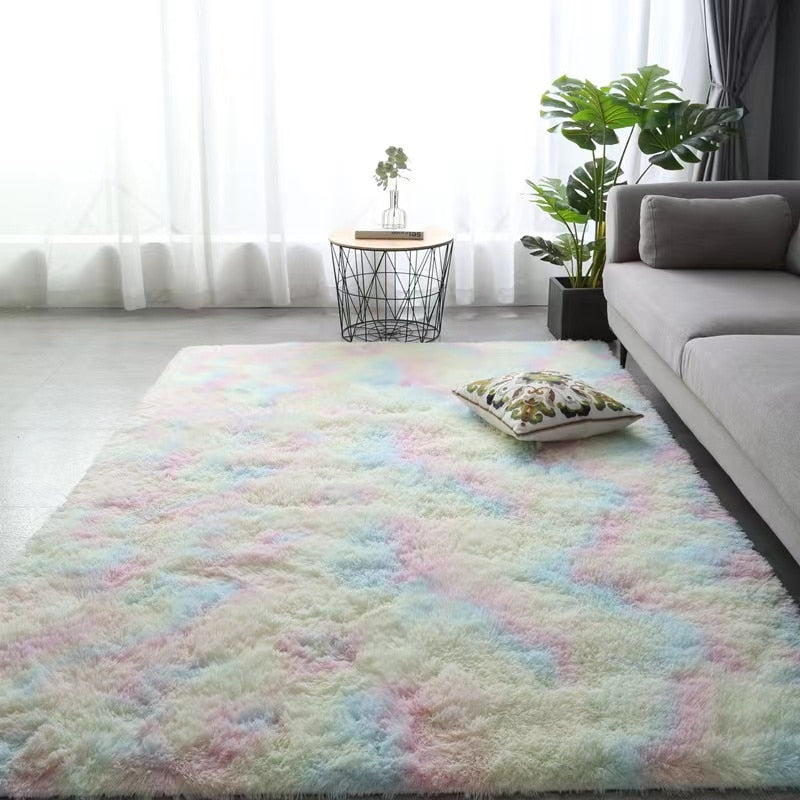 Nordic tie-dye carpet wholesale plush living room