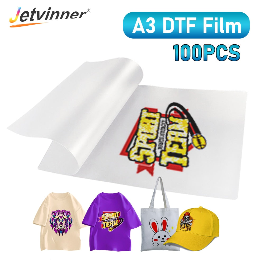 100PCS A3 DTF PET Film For DTF Printer