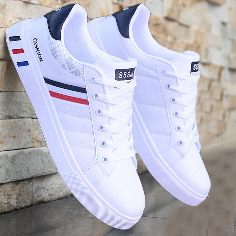 White Vulcanized Sneakers Boys Cheap Flat Comfortable