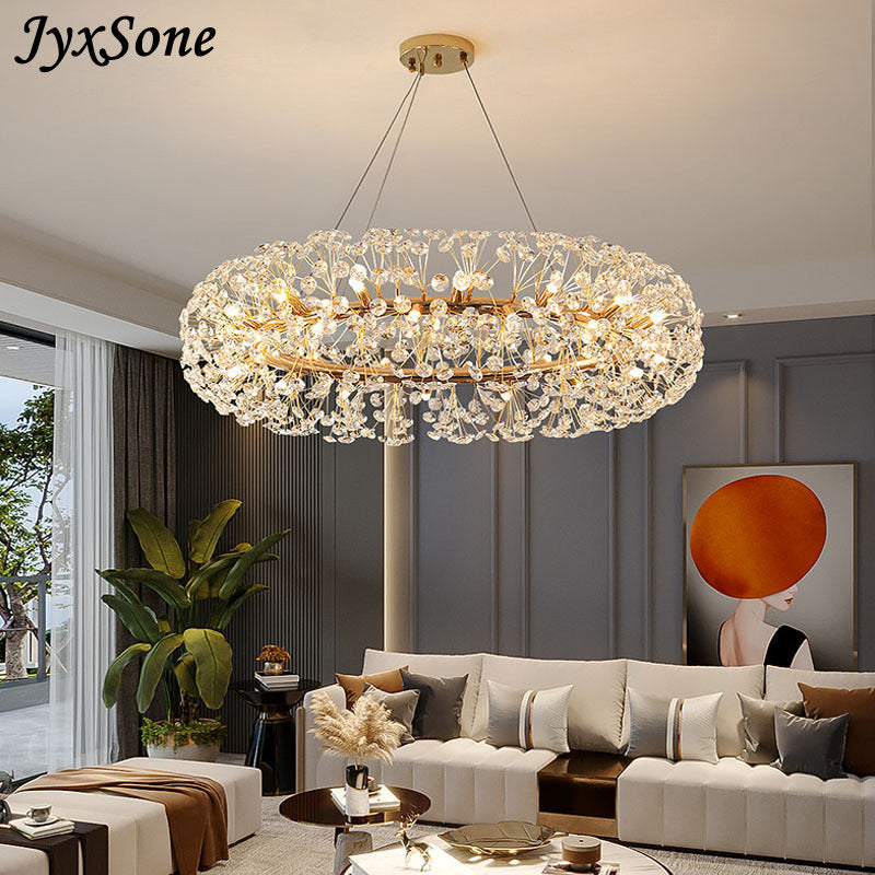 Ceiling Chandelier Gold Luxury LED Home Decoration