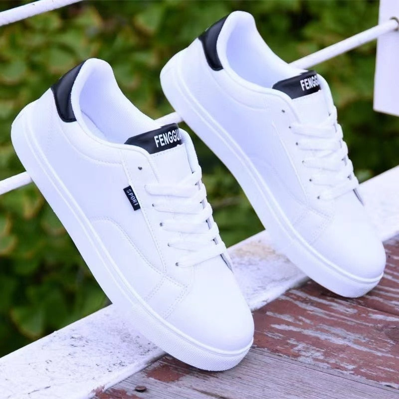 White Vulcanized Sneakers Boys Cheap Flat Comfortable