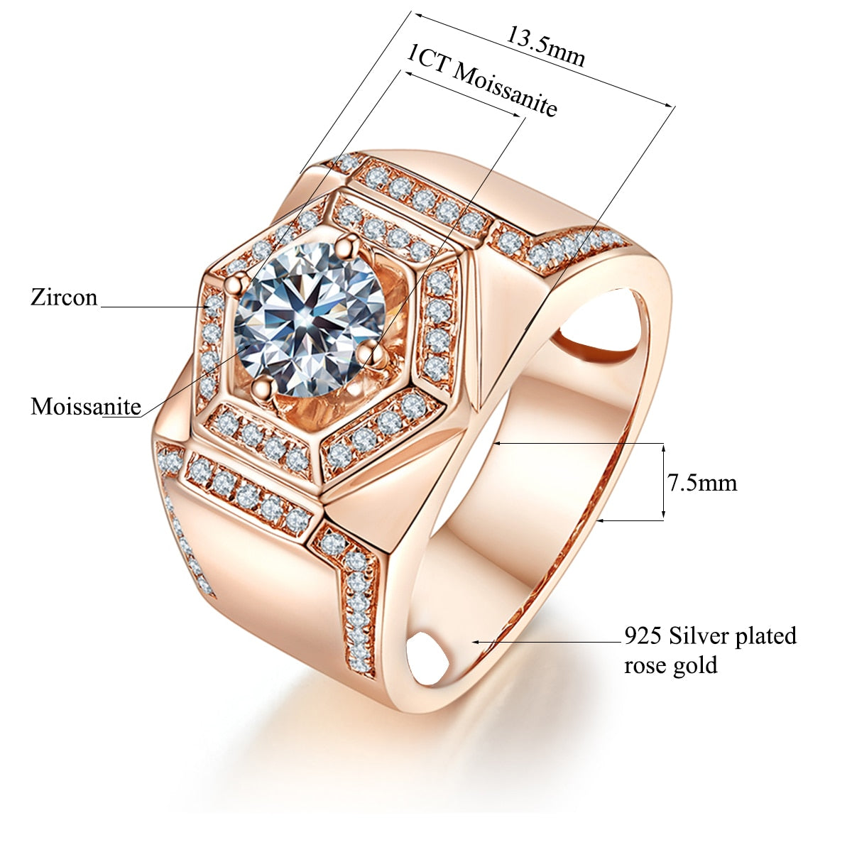 Silver Luxury Wedding Rose Gold Plated Jewelry