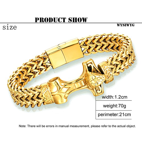 bracelets men link chain on hand hip hop bracelet