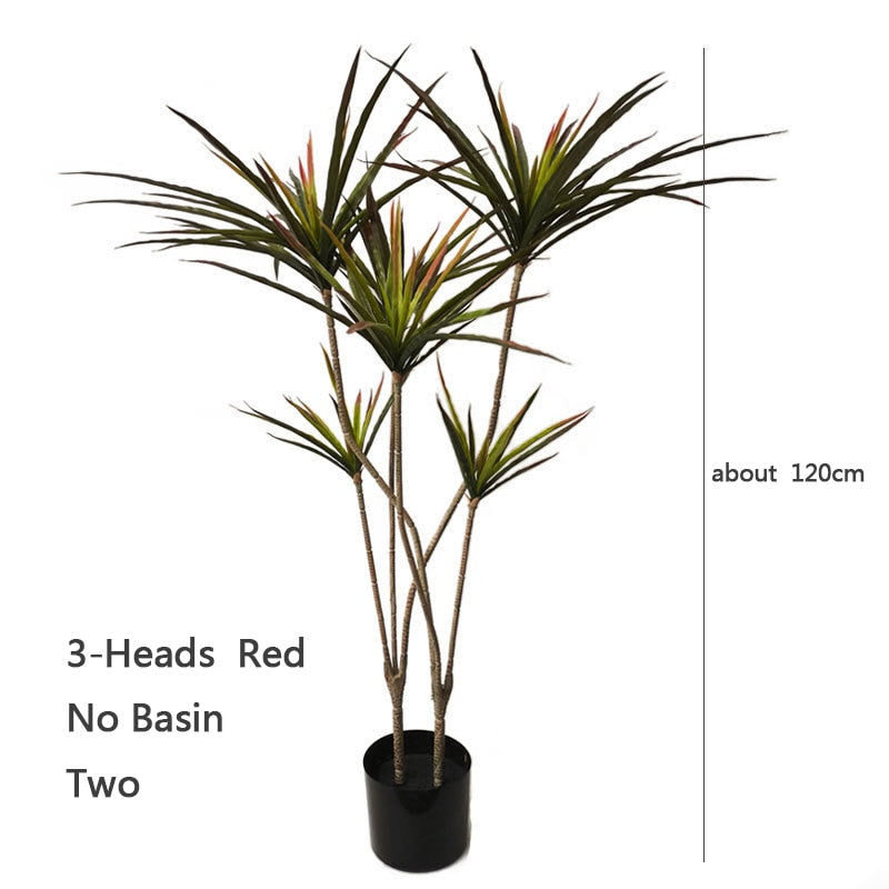 New 90-120cm Artificial Dracaena Plants Fake Plastic