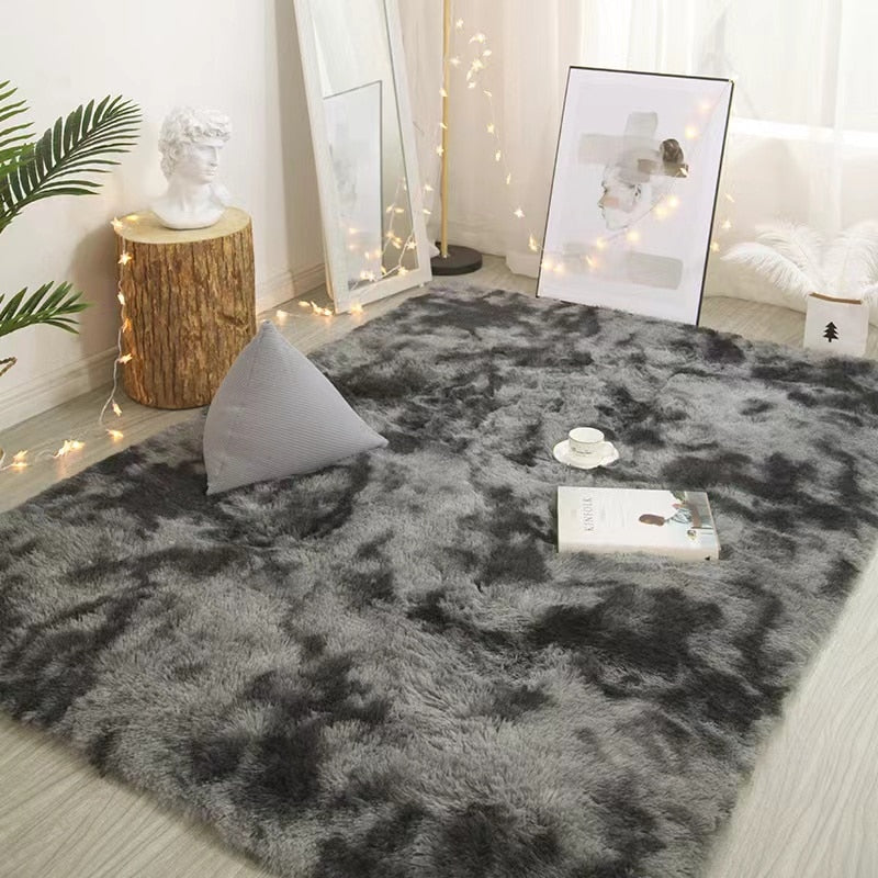 Nordic tie-dye carpet wholesale plush living room