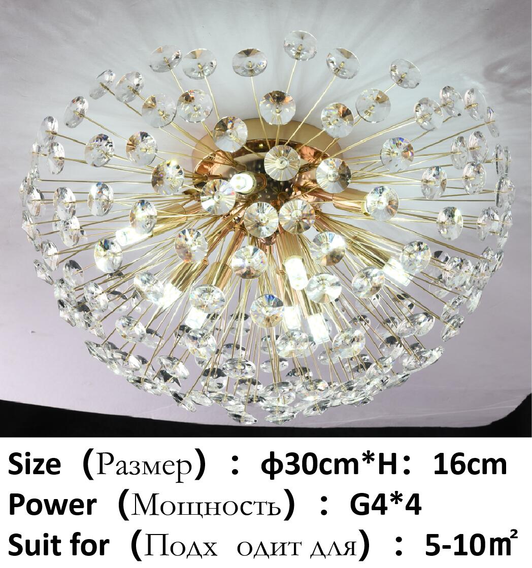 Ceiling Chandelier Gold Luxury LED Home Decoration