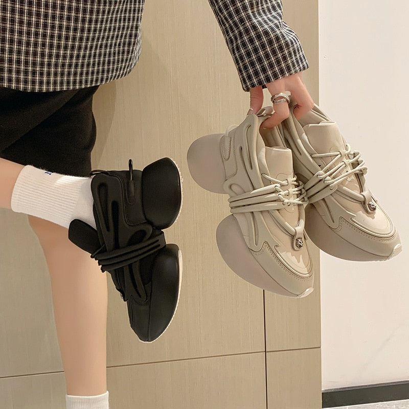 Women Sneakers Genuine leather Platform Sneakers