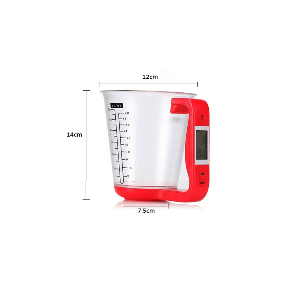 Plastic Tool Graduated Digital Jug With Scales