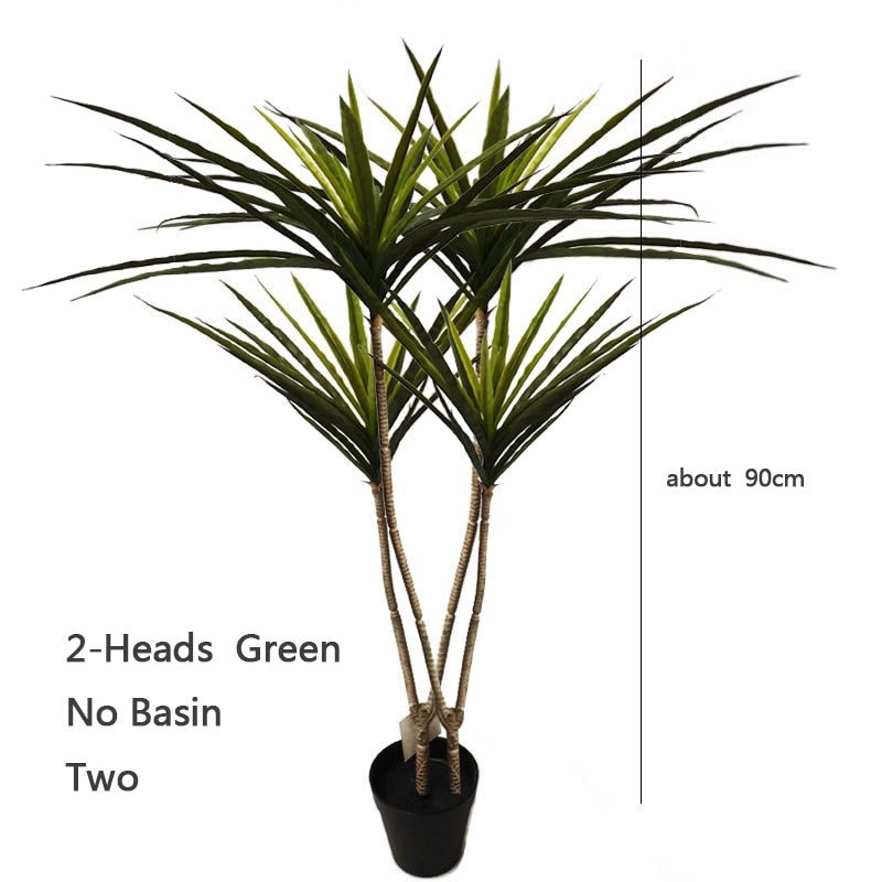 New 90-120cm Artificial Dracaena Plants Fake Plastic