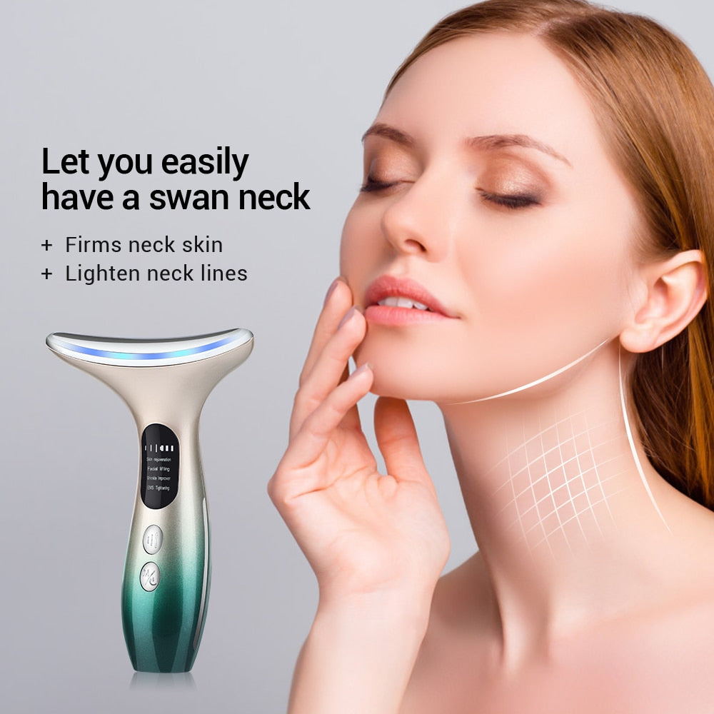 LED Photon Therapy Skin Tighten Reduce Double Chin