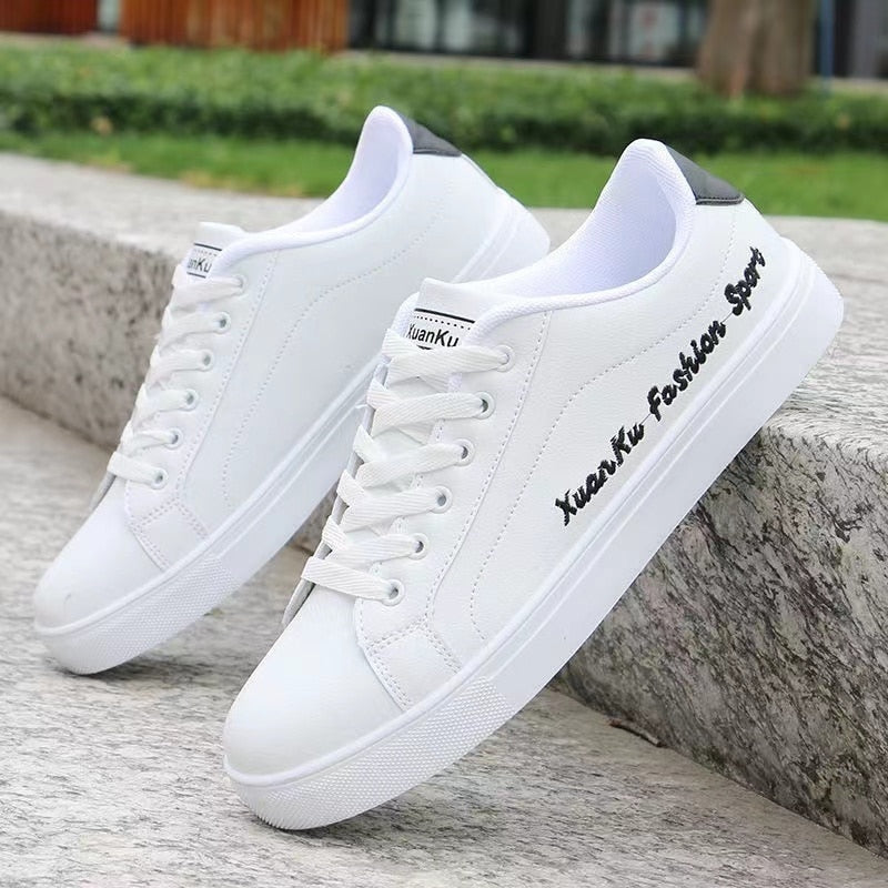 White Vulcanized Sneakers Boys Cheap Flat Comfortable