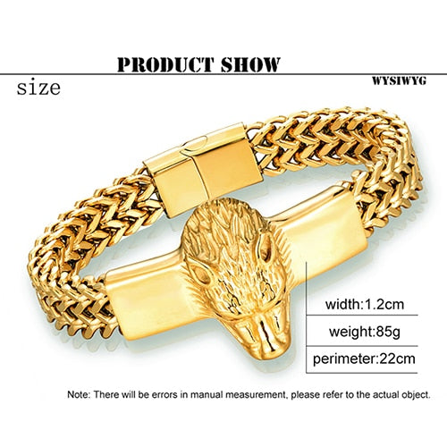 bracelets men link chain on hand hip hop bracelet