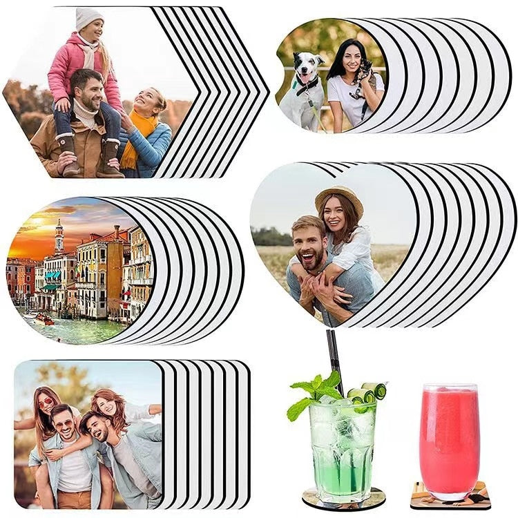 20PCS Bulk Sublimation Blanks Coaster