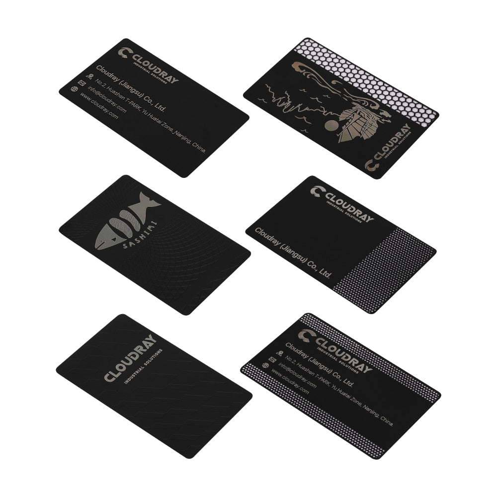 10PCS/LOT Business Name Cards Stainless Steel Metal