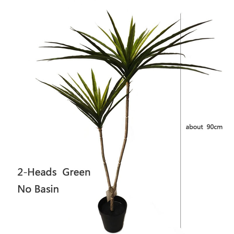 New 90-120cm Artificial Dracaena Plants Fake Plastic