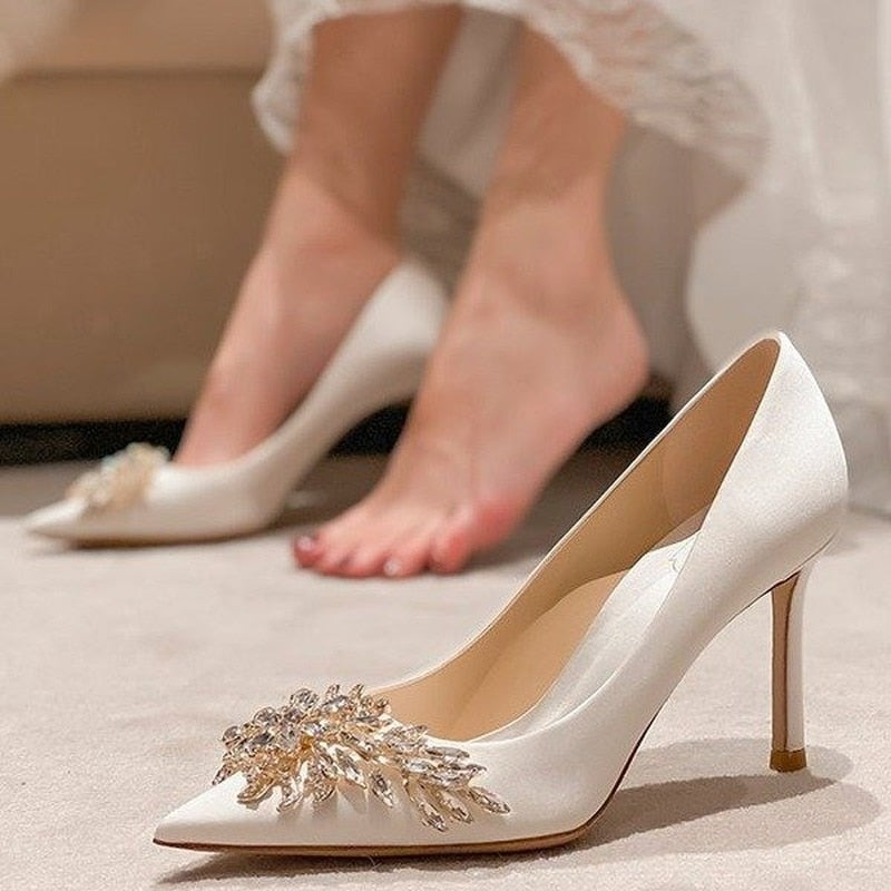 Red Heels Wedding Shoes Bride