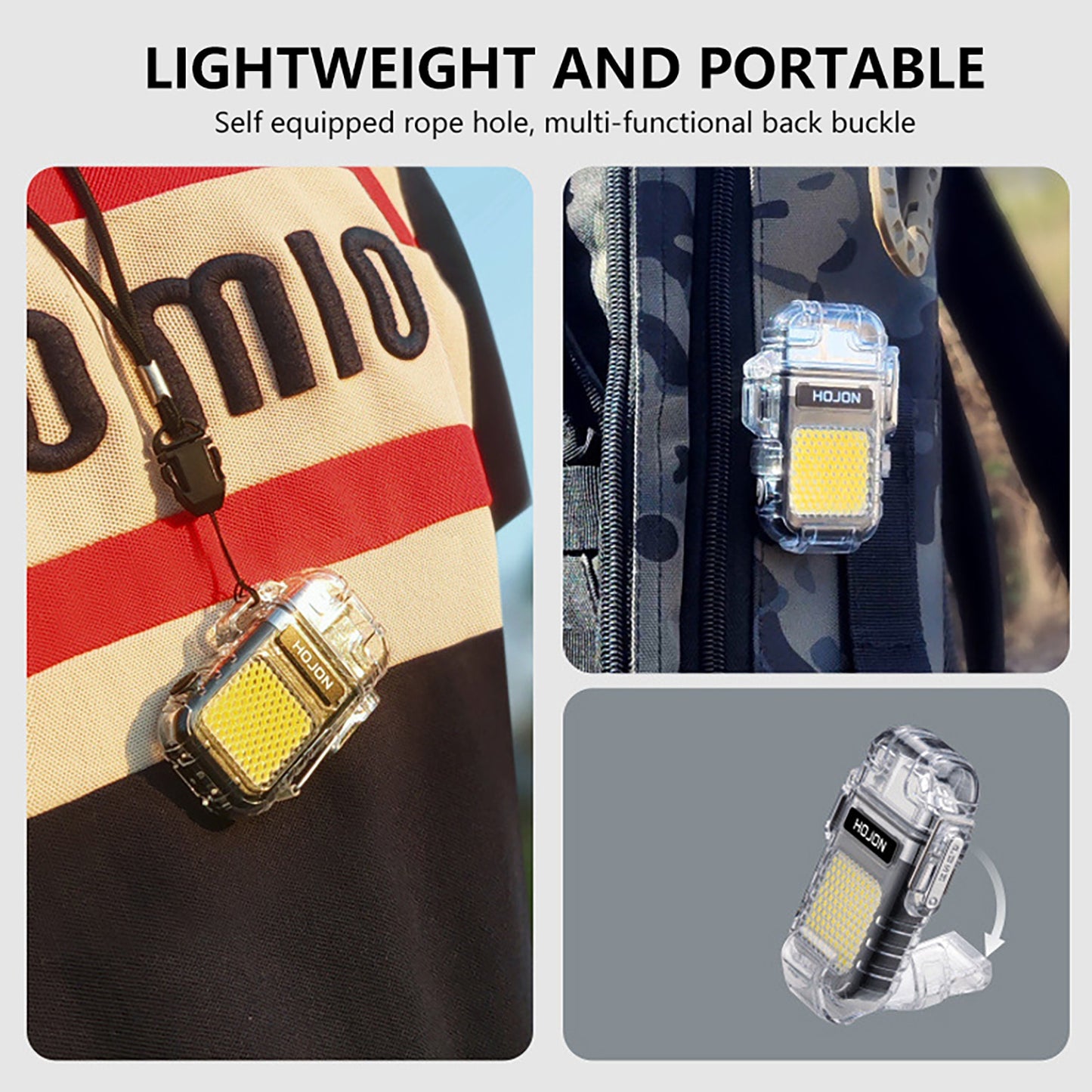 Mini Waterproof Lighter with COB Light Outdoor